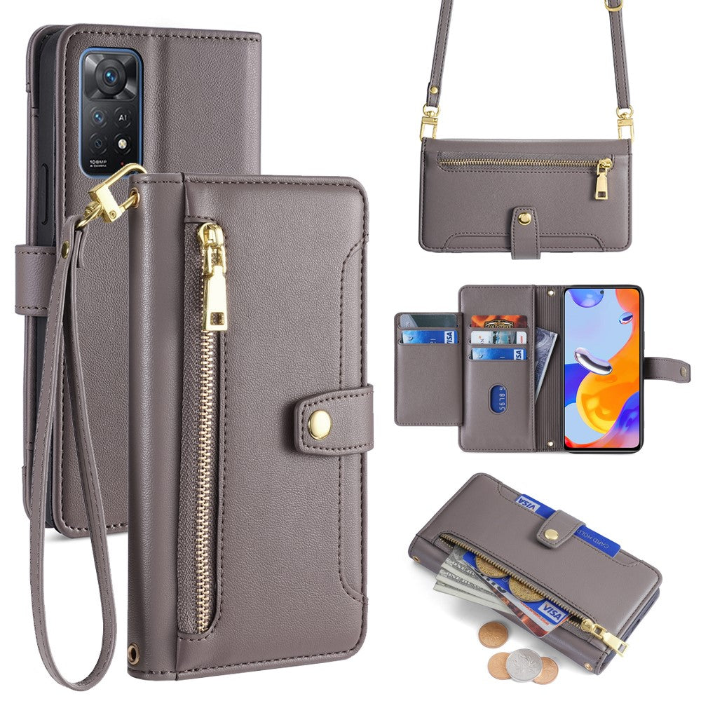 For Xiaomi Redmi Note 11 Pro 4G (Mediatek) / Note 11 Pro 5G (Qualcomm) / Note 12 Pro 4G Case PU Leather Phone Cover