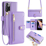 For Xiaomi Redmi Note 11 Pro / Note 11 Pro+ 5G Leather Case Zipper Pocket Crossbody Phone Cover