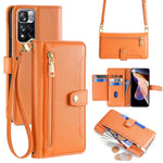 For Xiaomi Redmi Note 11 Pro / Note 11 Pro+ 5G Leather Case Zipper Pocket Crossbody Phone Cover