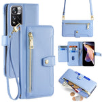 For Xiaomi Redmi Note 11 Pro / Note 11 Pro+ 5G Leather Case Zipper Pocket Crossbody Phone Cover