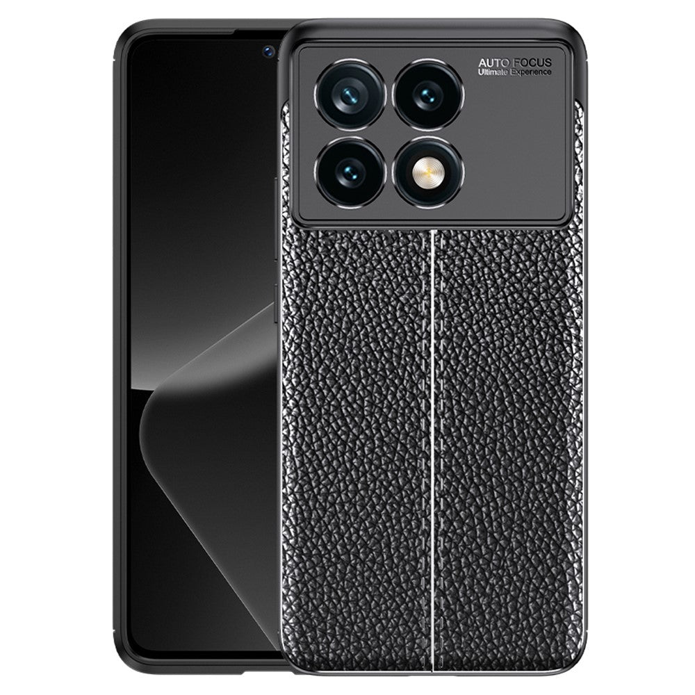 For Xiaomi Redmi K70E 5G / Poco X6 Pro 5G Case Anti-drop TPU Litchi Texture Cell Phone Cover