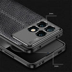 For Xiaomi Redmi K70E 5G / Poco X6 Pro 5G Case Anti-drop TPU Litchi Texture Cell Phone Cover