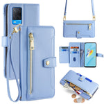For Oppo A54 4G Wallet Case Leather Phone Bag with Multiple Card Slots