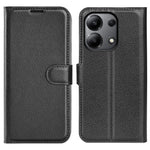 For Xiaomi Redmi Note 13 4G Phone Case Wallet Litchi Texture Leather Flip Cover