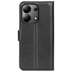 For Xiaomi Redmi Note 13 4G Phone Case Wallet Litchi Texture Leather Flip Cover