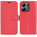 For Xiaomi Redmi Note 13 4G Phone Case Wallet Litchi Texture Leather Flip Cover