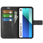 For Xiaomi Redmi Note 13 4G Leather Wallet Case Flip Phone Cover Magnetic Clasp