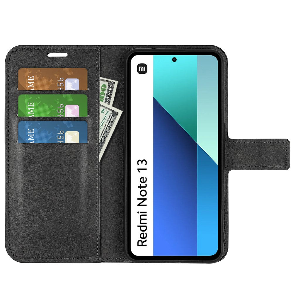 For Xiaomi Redmi Note 13 4G Leather Wallet Case Flip Phone Cover Magnetic Clasp