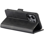 For Xiaomi Redmi Note 13 4G Cell Phone Case Dual Magnetic Clasp Leather Protective Cover