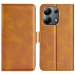For Xiaomi Redmi Note 13 4G Cell Phone Case Dual Magnetic Clasp Leather Protective Cover