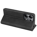 Läderfodral för Xiaomi Redmi Note 13 4G, plånboksfodral med skin-touch-funktion, mobilskydd