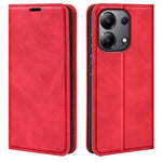 Läderfodral för Xiaomi Redmi Note 13 4G, plånboksfodral med skin-touch-funktion, mobilskydd