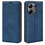 Läderfodral för Xiaomi Redmi Note 13 4G, plånboksfodral med skin-touch-funktion, mobilskydd