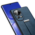 SULADA Fashion Series för Huawei Nova 12 5G mobilskal Stativskydd Infällbart Handrem