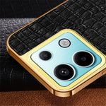 Xiaomi Redmi Note 13 Pro 5G / Poco X6 5G Mobilskal Krokodilstruktur Läder+TPU Skal med Ringstativ