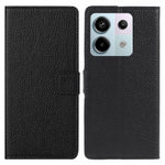 For Xiaomi Redmi Note 13 5G Leather Case Litchi Texture Phone Cover with Wallet