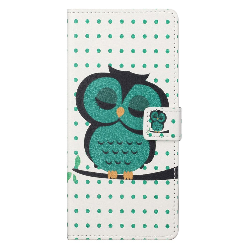 For Xiaomi Redmi Note 13 5G Phone Case Leather Pattern Printing Wallet Flip Cover