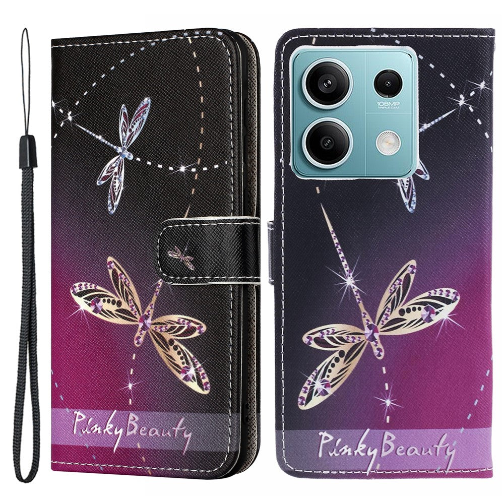 For Xiaomi Redmi Note 13 5G Flip Wallet Case 3D Pattern Leather Phone Cover