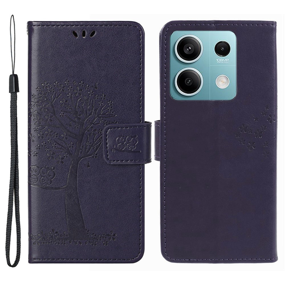 For Xiaomi Redmi Note 13 5G Cell Phone Case Imprinted Leather Cover