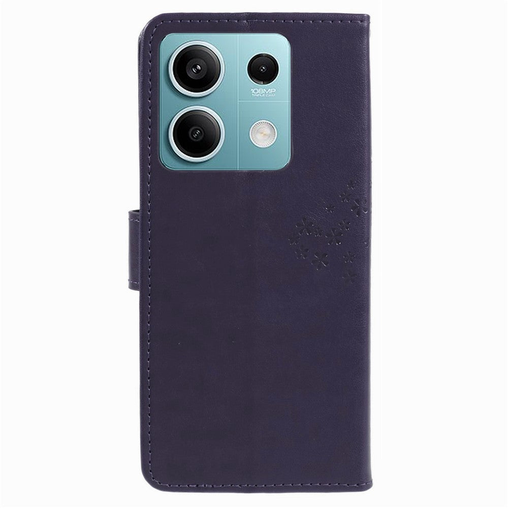 For Xiaomi Redmi Note 13 5G Cell Phone Case Imprinted Leather Cover