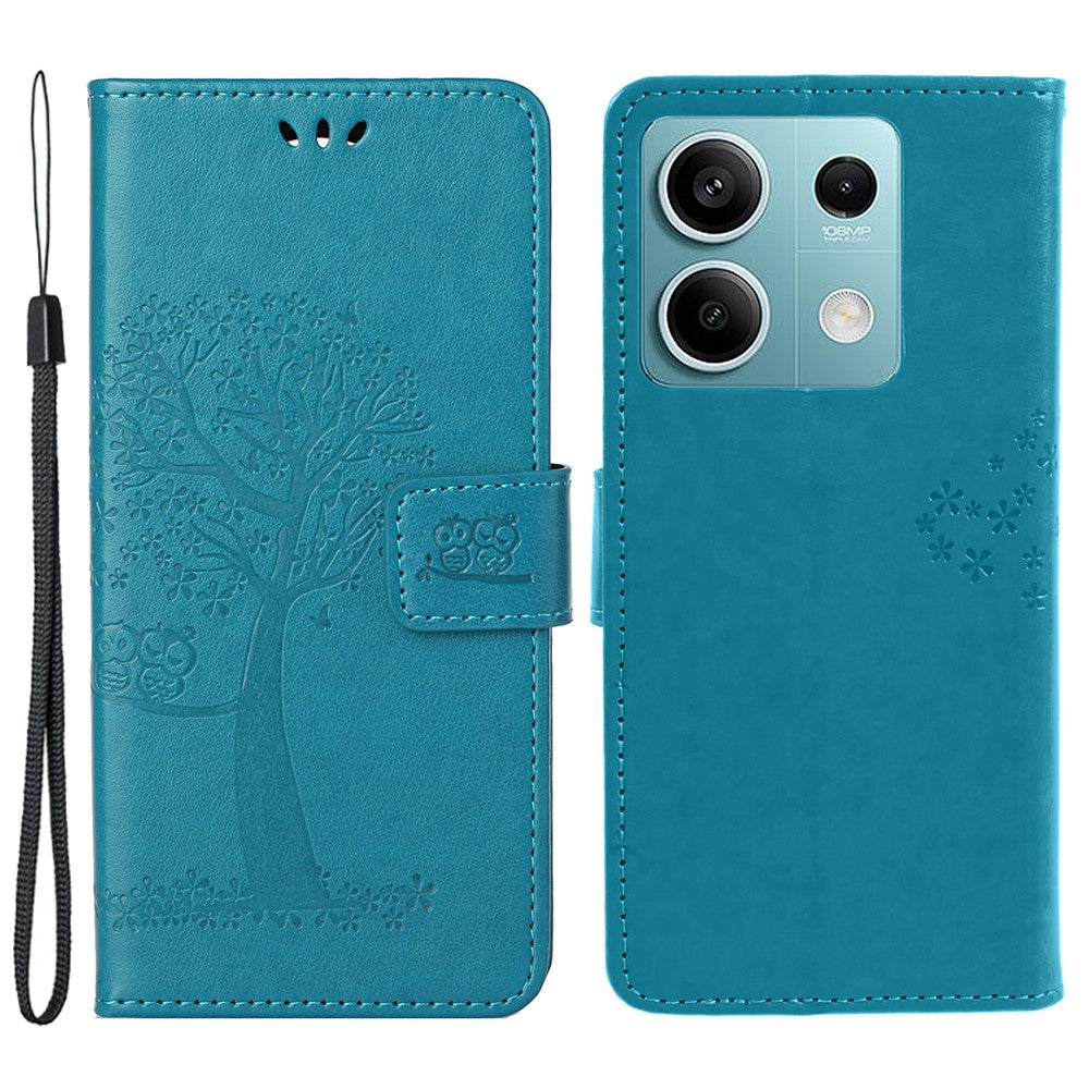 Xiaomi Redmi Note 13 5G mobilmobilfodral med tryckt läderfodral
