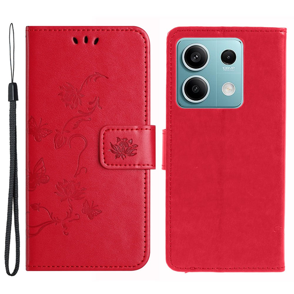 For Xiaomi Redmi Note 13 5G Imprinted Wallet Case Leather Phone Cover