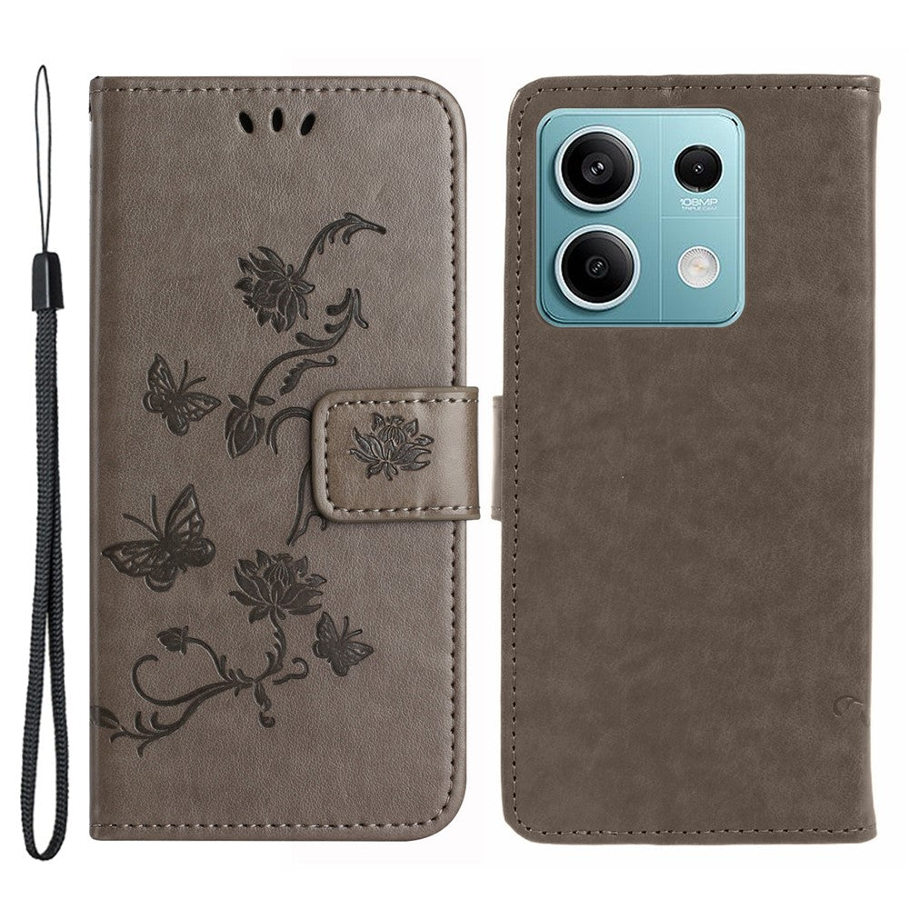 Xiaomi Redmi Note 13 5G Präglat plånboksfodral i lädermobilfodral