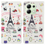 For Xiaomi Redmi Note 13 4G Case Wallet PU Leather Pattern Printing Phone Cover