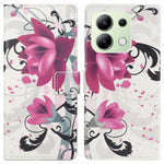 For Xiaomi Redmi Note 13 4G Case Wallet PU Leather Pattern Printing Phone Cover