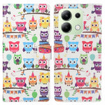 For Xiaomi Redmi Note 13 4G Case Wallet PU Leather Pattern Printing Phone Cover