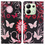 For Xiaomi Redmi Note 13 4G Case Wallet PU Leather Pattern Printing Phone Cover