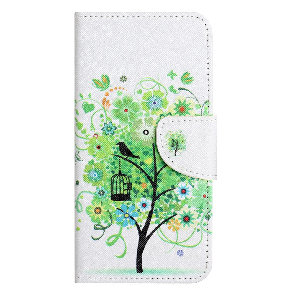 For Xiaomi Redmi Note 13 4G Wallet Flip Cover PU Leather Pattern Phone Case Cross Texture