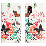 For Samsung Galaxy Xcover7 Case Leather Printed Pattern Phone Protective Cover