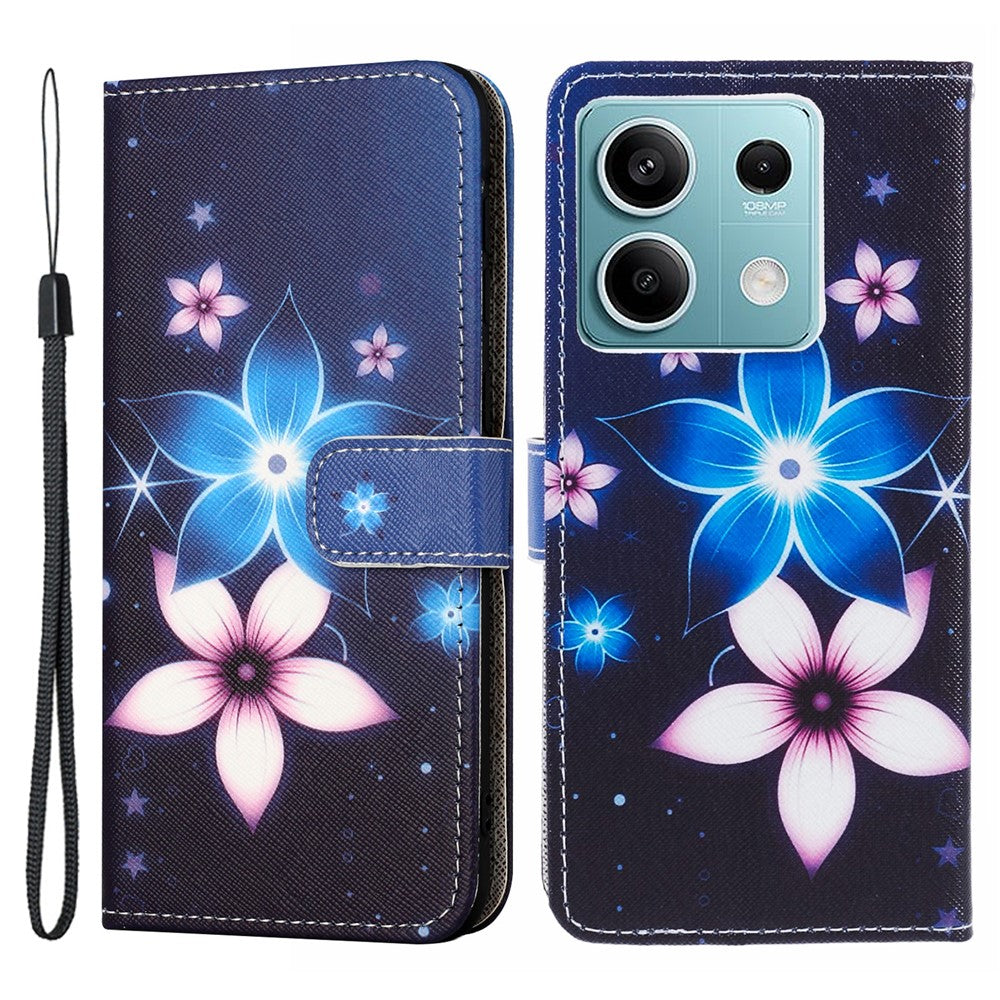 Xiaomi Redmi Note 13 Pro 5G / Poco X6 5G mobilskal 3D-mönster Läderplånboksfodral