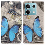 Xiaomi Redmi Note 13 Pro 5G / Poco X6 5G-skal med mönstertryck, PU-läder, mobilskal