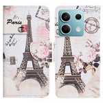 For Xiaomi Redmi Note 13 Pro 5G / Poco X6 5G PU Leather Cover Pattern Design Phone Case