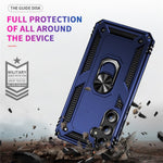 For Samsung Galaxy A35 5G Cell Phone Case Ring Kickstand TPU+PC Drop-proof Back Cover