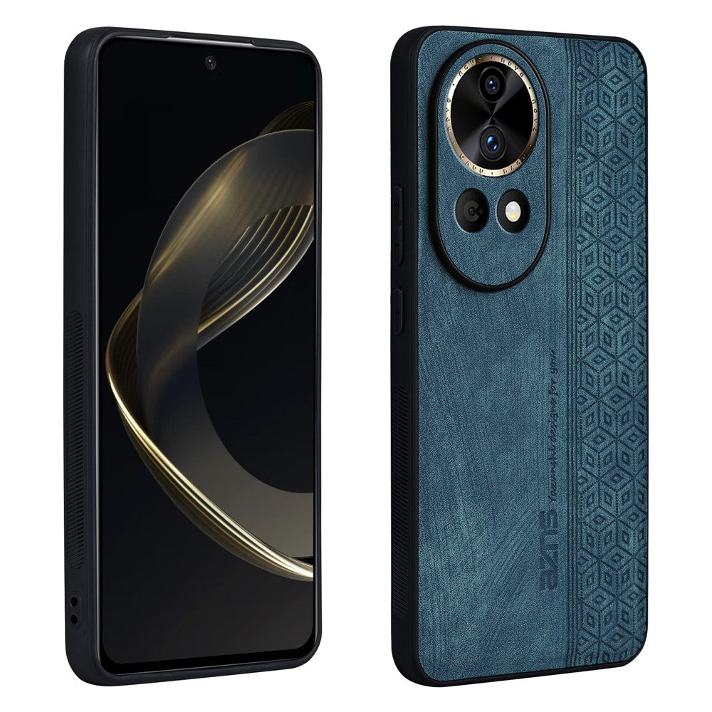 AZNS För Huawei Nova 12 Pro 5G Mobilskal Reptåligt PU-läderbelagt TPU Baksida