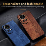 AZNS For Huawei nova 12 5G Cell Phone Case Anti-scratch Imprinted Leather + TPU Back Cover
