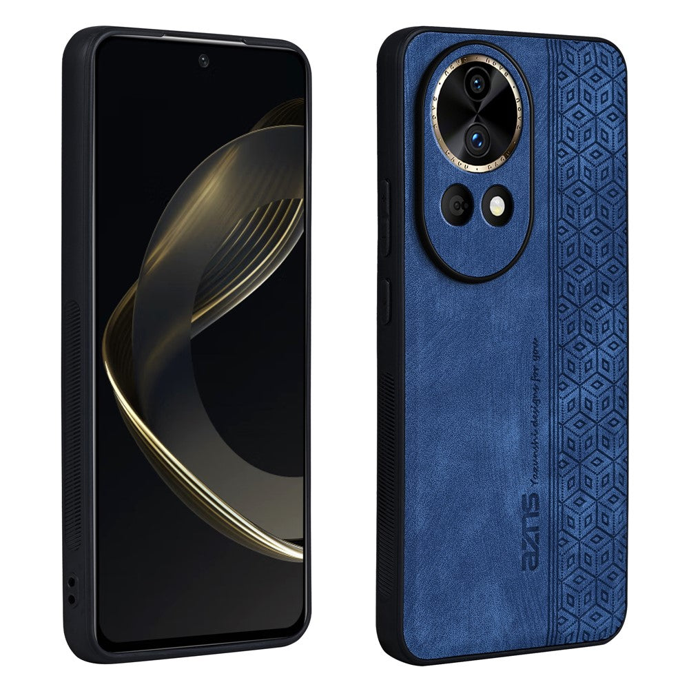 AZNS For Huawei nova 12 5G Cell Phone Case Anti-scratch Imprinted Leather + TPU Back Cover