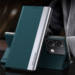 For Xiaomi Redmi Note 13 5G Phone Cover PC Shell+Leather Scratch-proof Case