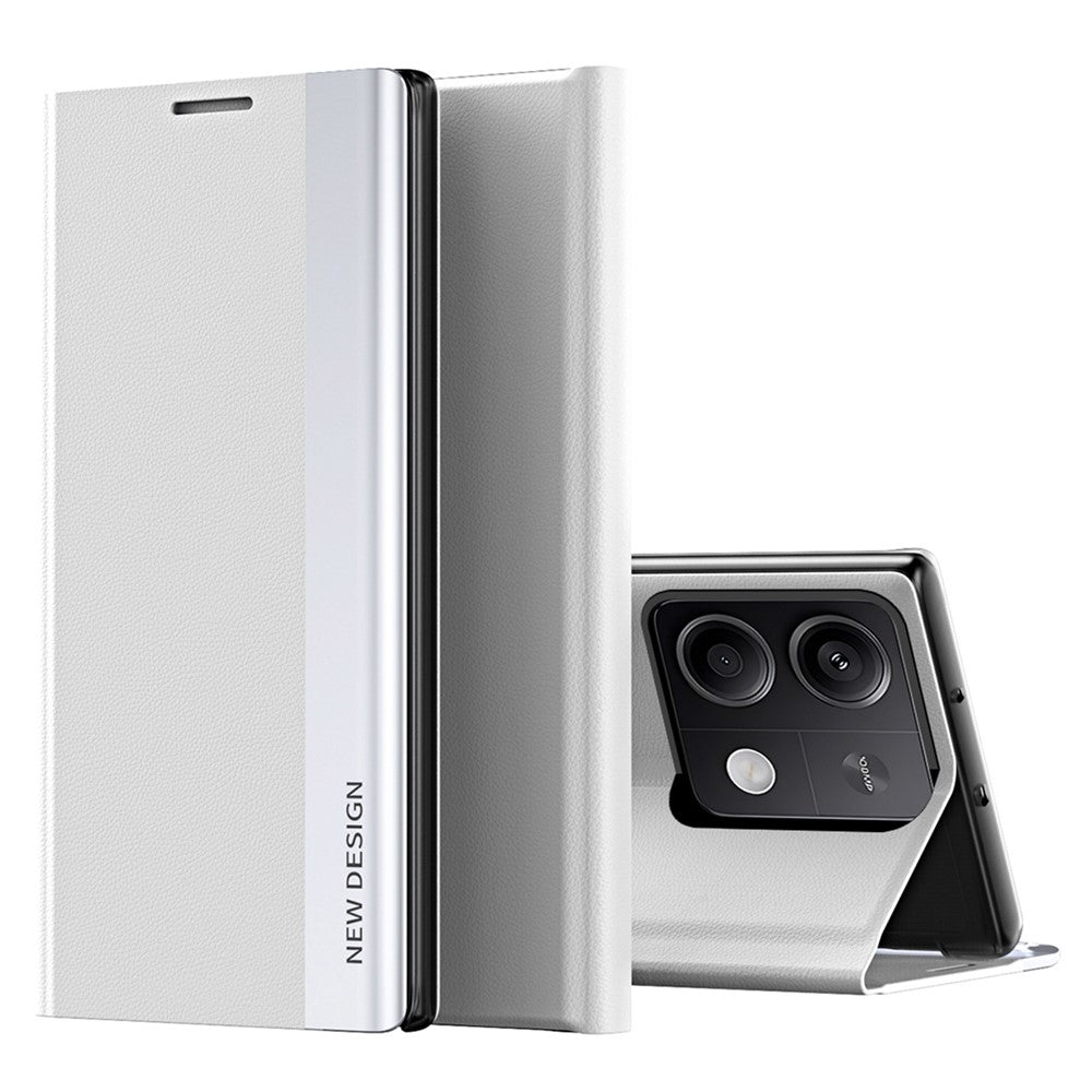 For Xiaomi Redmi Note 13 5G Phone Cover PC Shell+Leather Scratch-proof Case