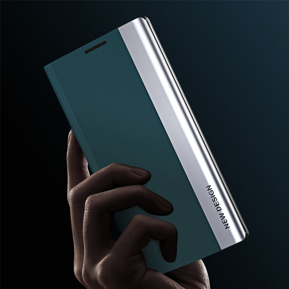 Xiaomi Redmi Note 13 Pro 5G / Poco X6 5G Stativskal Fallsäkert PC + Läder mobilskyddsfodral