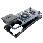 For Xiaomi Redmi Note 13 4G Case PC+TPU Slide Lens Lid Phone Cover