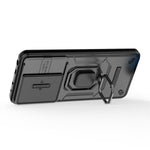 For Xiaomi Redmi Note 13 4G Case PC+TPU Slide Lens Lid Phone Cover