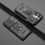 For Xiaomi Redmi Note 13 4G Case PC+TPU Slide Lens Lid Phone Cover