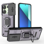 For Xiaomi Redmi Note 13 4G Case PC+TPU Slide Lens Lid Phone Cover