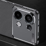 Xiaomi Redmi Note 13 4G-skal med kolfiberstruktur och mjukt TPU-skal