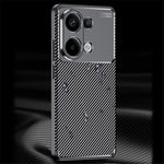 Xiaomi Redmi Note 13 4G-skal med kolfiberstruktur och mjukt TPU-skal