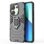 For Xiaomi Redmi Note 13 4G Case PC+TPU Anti-drop Phone Cover with Ring Holder Kickstand